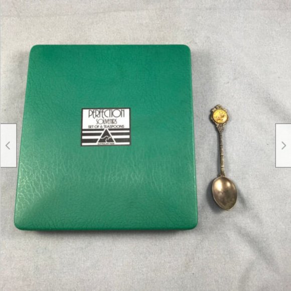 VTG 7 Silverplated Teaspoons Souvenir Australia Animals Featherdale Perfection - Picture 4 of 10